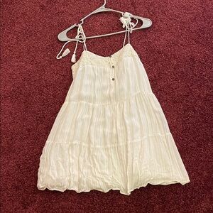 American Eagle Outfitters White Textured Mini Dress